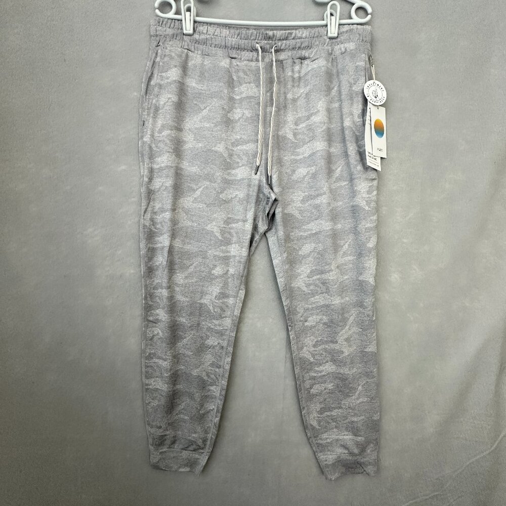 Vuori Halo Performance Jogger Womens Large Gray Pale Heather Camo Activewear